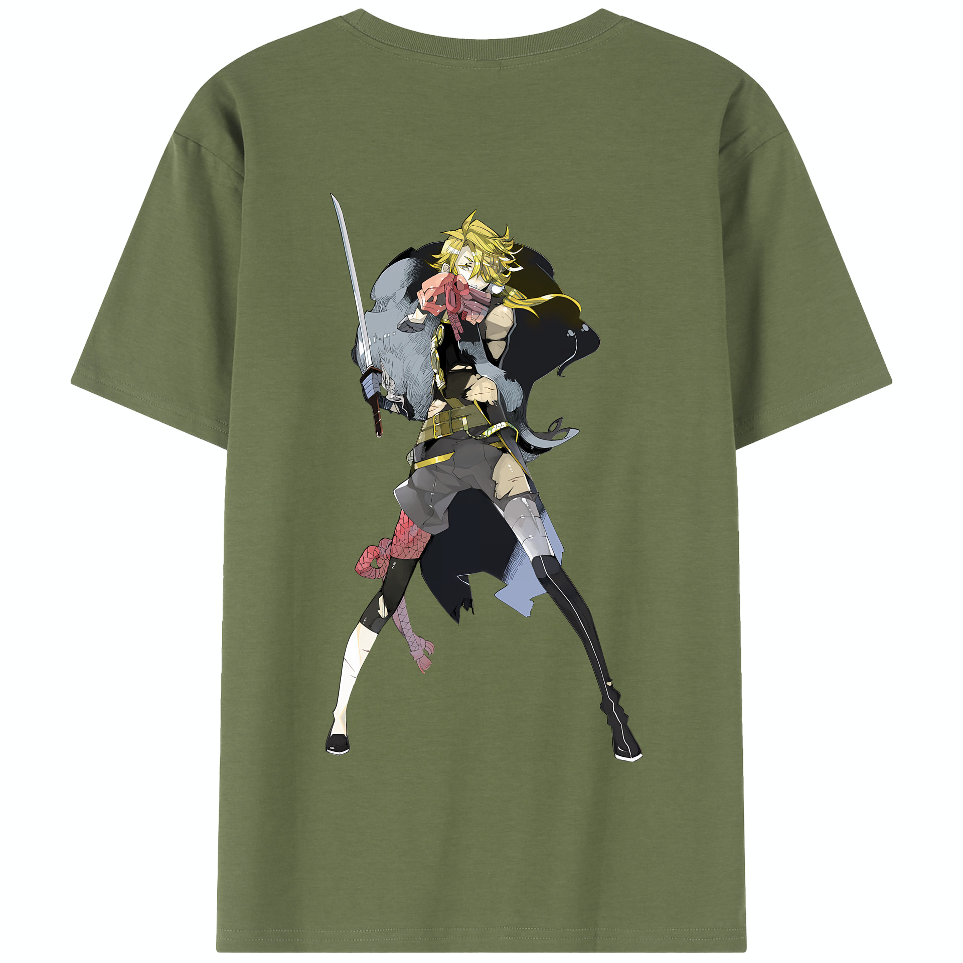 （画像用） 刀剣乱舞 Touken Ranbu 綿100％半袖Tシャツ（背面プリント）
